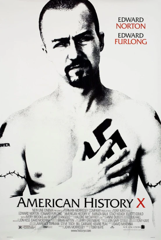 American History X 1998 black and white scene