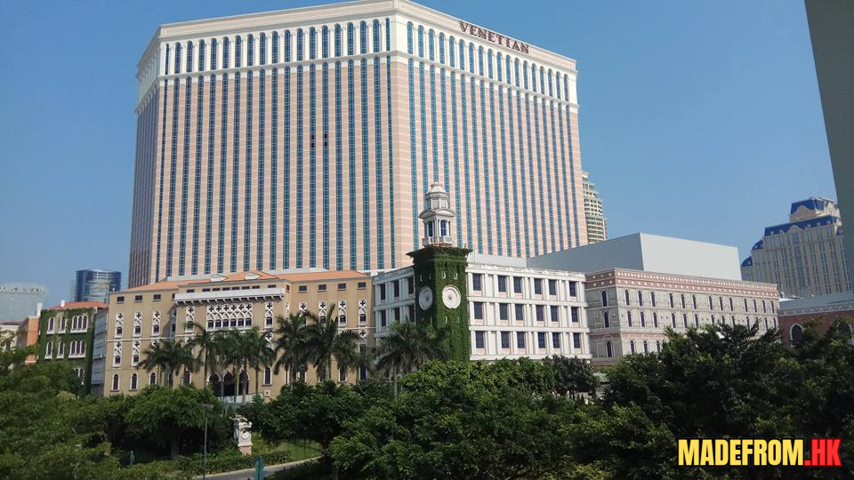 澳門威尼斯人室內運河與貢多拉場景