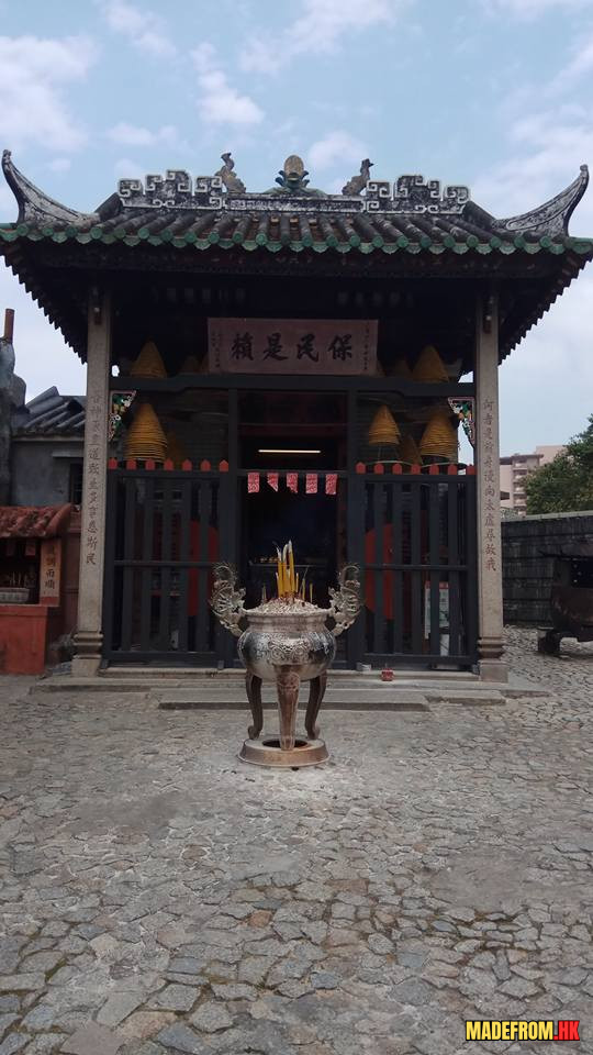 大三巴旁的哪吒廟與歷史城區景觀