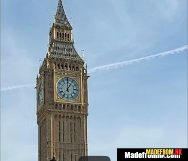 Big Ben Elizabeth Tower beside River Thames in London