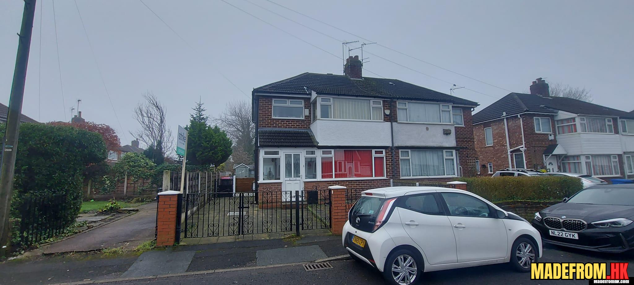 曼徹斯特Greenbank Road住宅街景與紅磚建築