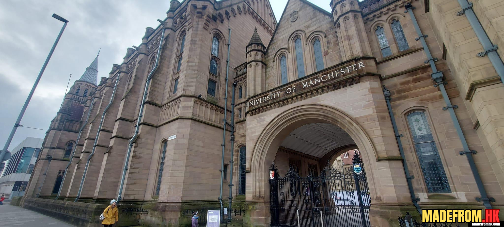 University of Manchester campus with historic and modern buildings