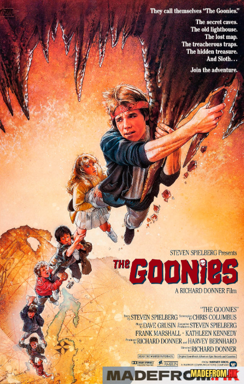 The Goonies underground treasure adventure scene