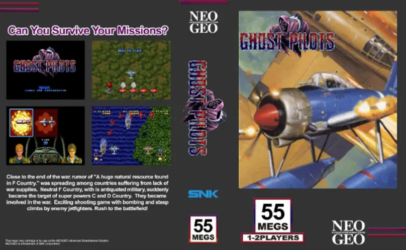 Ghost Pilots Neo Geo aerial combat gameplay