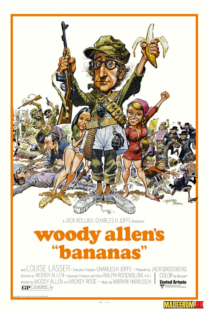 傻瓜大鬧香蕉城｜Bananas 1971 電影介紹與經典喜劇分析