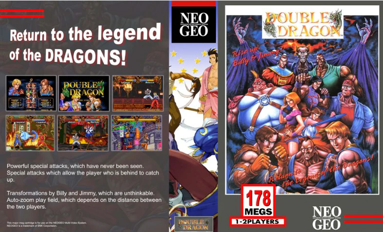 Double Dragon Neo Geo fighting gameplay