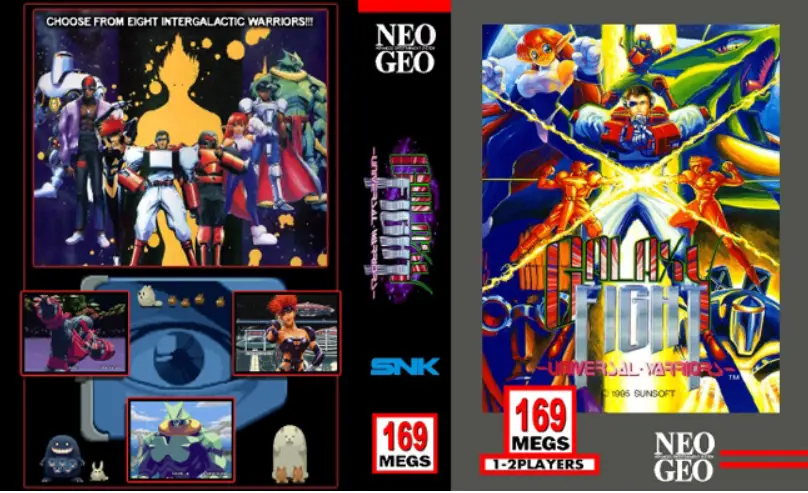 Galaxy Fight Neo Geo sci fi battle scene