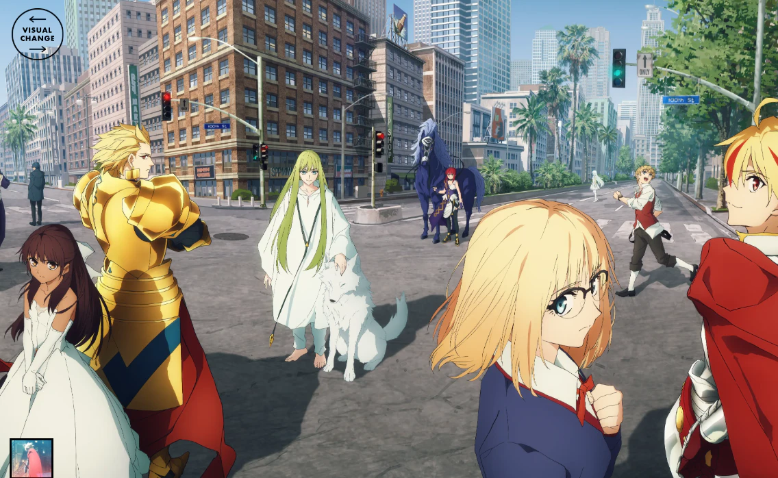 Fate strange Fake英靈與御主對峙場景