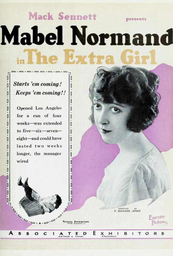 The Extra Girl 1923 Hollywood set comedy silent film