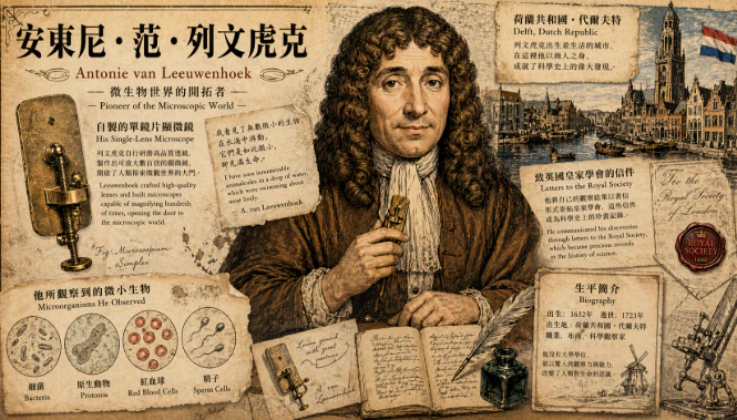 Antonie van Leeuwenhoek and early microscope illustration