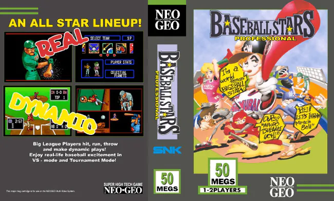 Baseball Stars Professional Neo Geo 棒球遊戲畫面