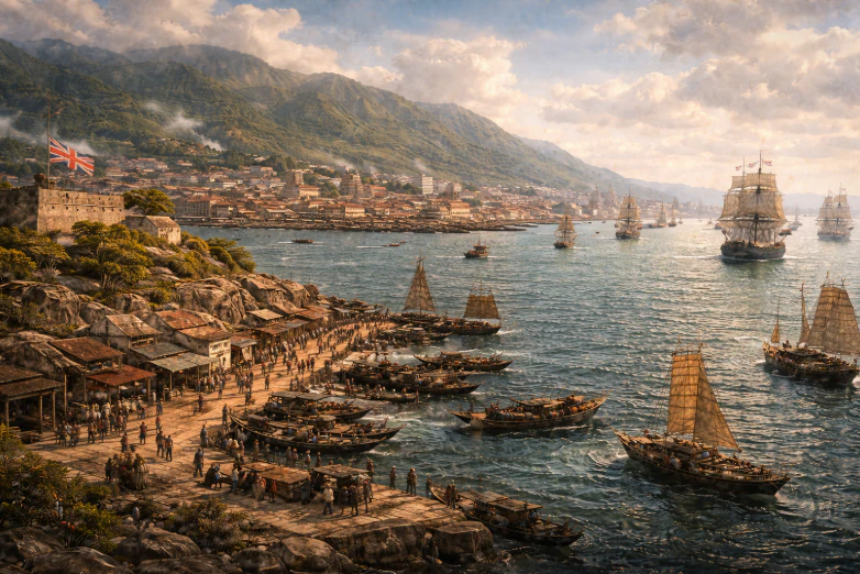 1860年九龍半島割讓歷史場景