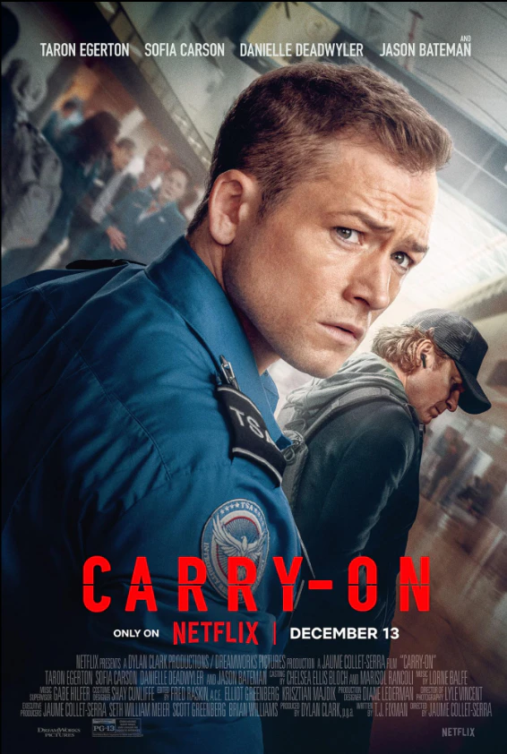 Carry-On 2024 airport security tension scene
