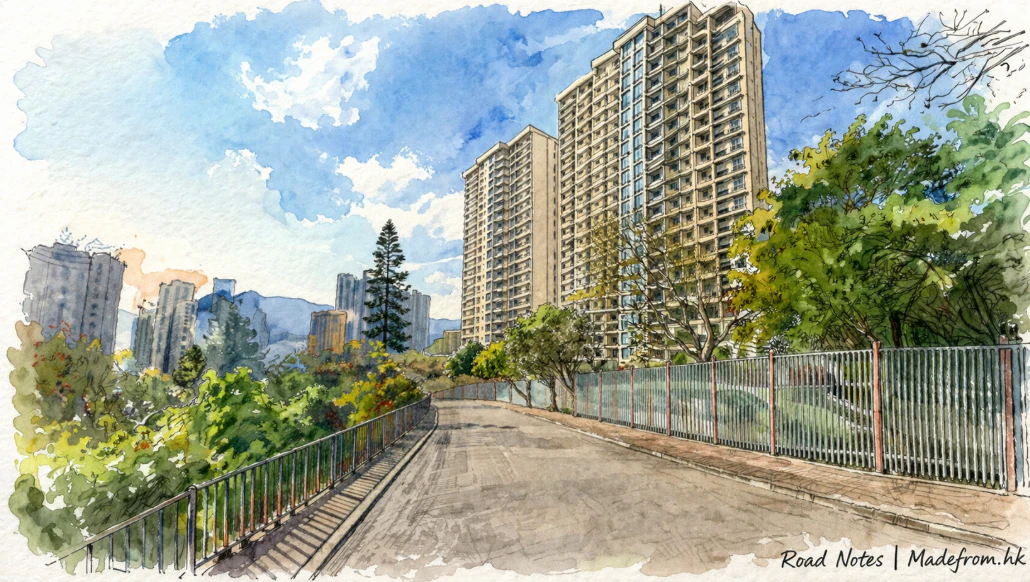 香港半山金文泰道住宅與山景