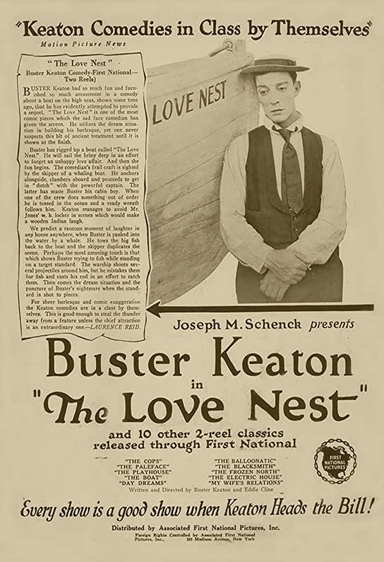 The Love Nest 1923 ship comedy scene silent film