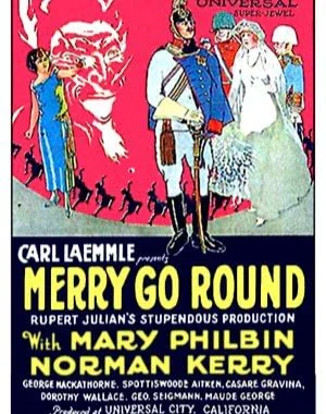 Merry-Go-Round 1923 carnival scene silent film