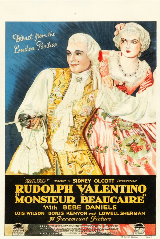 Monsieur Beaucaire 1924 aristocratic disguise romantic scene