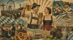 Oktoberfest traditional Bavarian beer festival scene