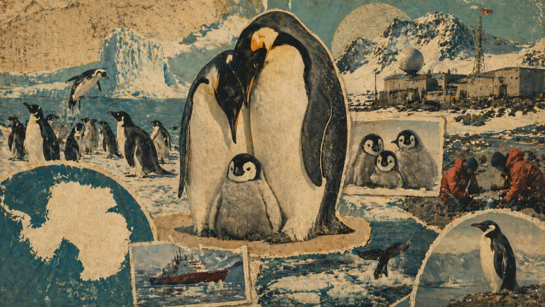 World Penguin Day Antarctic penguins illustration