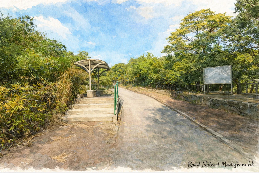 香港金督馳馬徑山林步道景觀