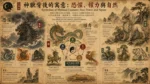 神獸象徵恐懼權力與自然的視覺場景