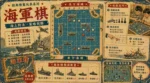 海軍棋棋盤與船艦棋子