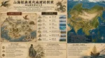 《山海經》與現代地理對照的地圖場景