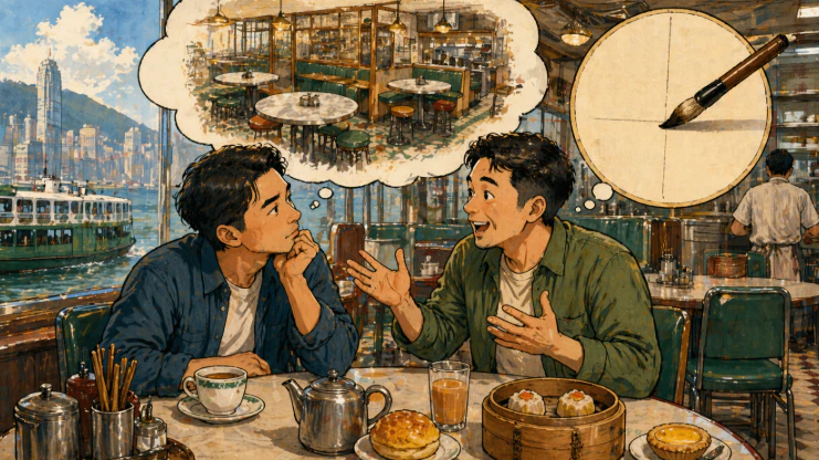 八字沒一撇 概念插畫