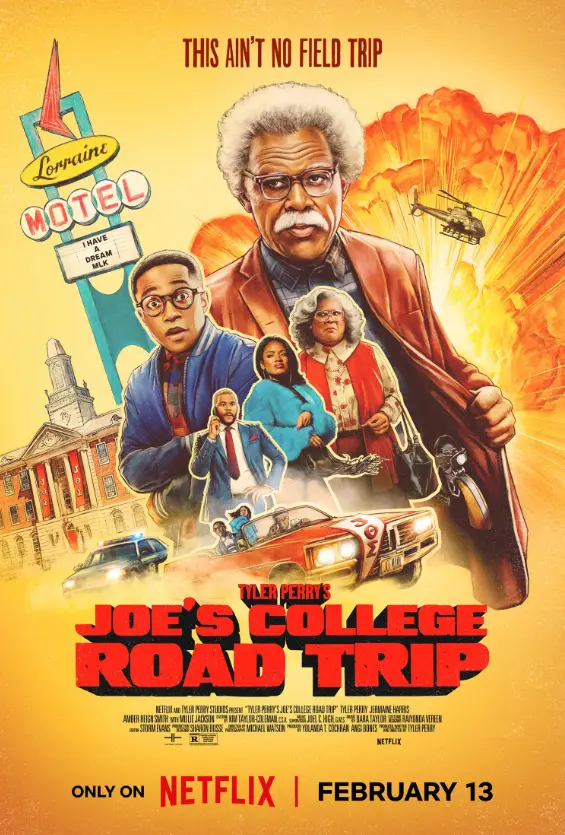 電影《Joe's College Road Trip》老式敞篷車橫越美國公路畫面