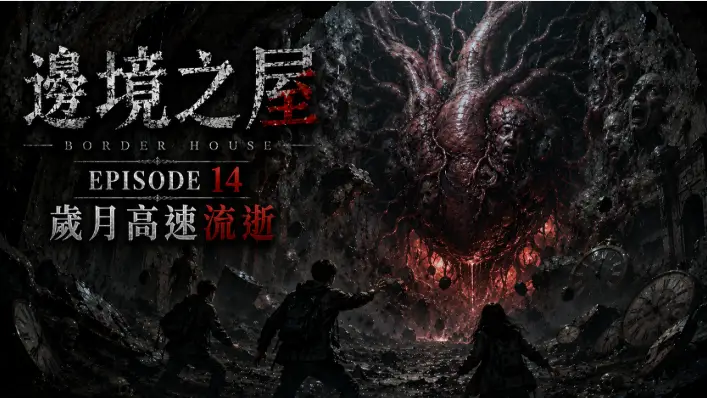 邊境之屋 Episode 14 地下時間崩壞與巨大心臟怪物場景