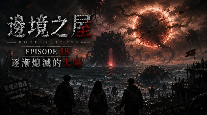 邊境之屋 Episode 18 太陽逐漸熄滅與黑海末日天空場景