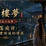 雨夜庭院與人物身影象徵未曾熄滅的情感記憶