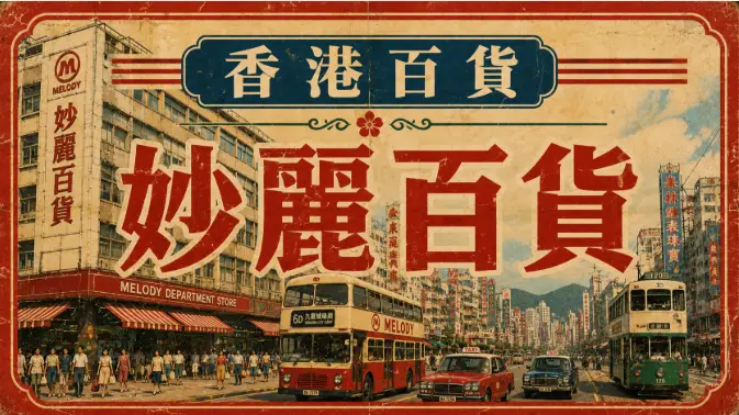 香港妙麗百貨昔日商場與本地百貨文化景象