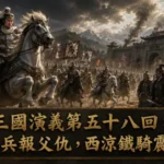 馬超率領西涼鐵騎進攻潼關場景