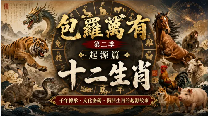 十二生肖動物與中國傳統文化背景藝術場景
