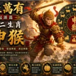 中國十二生肖申猴與東方神話文化藝術場景
