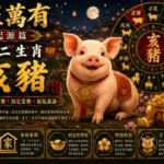 中國十二生肖亥豬與東方福氣文化藝術場景