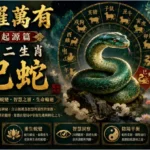 中國十二生肖巳蛇與東方神話文化藝術場景