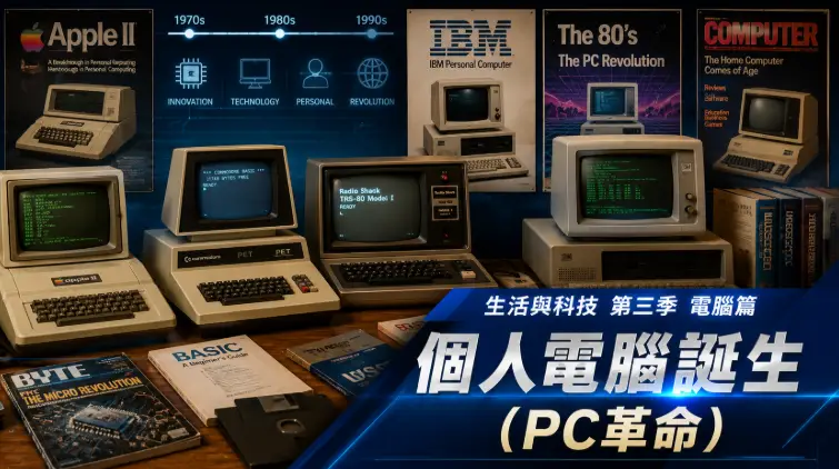 早期個人電腦與1980年代PC革命科技場景