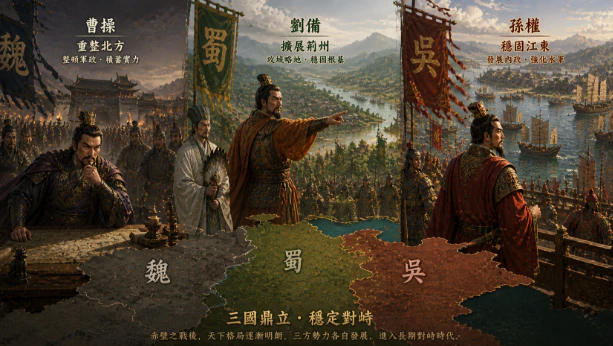 赤壁之戰後三方勢力重新布局
