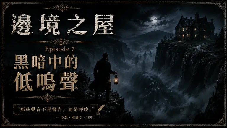 濃霧裂谷中的黑暗深淵與地下低鳴聲