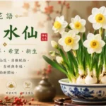 盛開中的中國水仙花象徵春天、吉祥、希望與新生