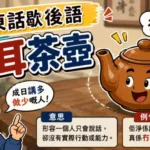 沒有耳柄的茶壺只剩壺嘴的畫面