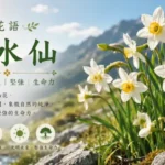 盛開中的山水仙花象徵自然、希望與堅強生命力