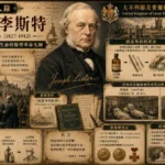 約瑟夫·李斯特與大不列顛及愛爾蘭聯合王國醫學革命主題插畫