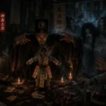 《聊齋志異 妖術》中邪道術士施展幻術召喚陰魂的靈異場景