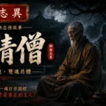 月夜古寺中，長清老僧與神秘年輕僧人對坐誦經的靈異場景