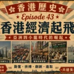 1980年代香港維多利亞港與繁忙商業區景象，展現香港經濟高速發展的黃金年代