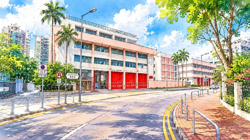 元朗鳳琴街昔日雞地演變成現代住宅街區的城市景觀