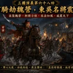 甘寧率百騎夜襲曹軍大營場景